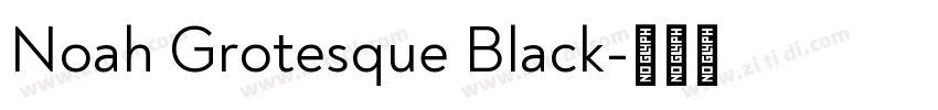 Noah Grotesque Black字体转换